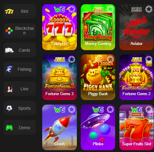 Main screen of 177slot game page for PK players - 4